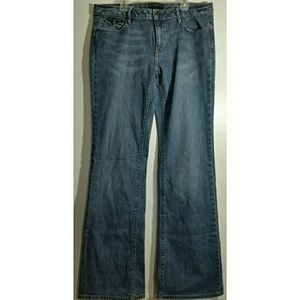 Banana Republic 12 Long Bootcut Flap Pocket Jeans